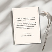 Elegant Burgundy Script Grad Announcement Card 案内状