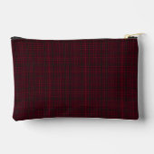 Elegant Burgundy Tartan アクセサリーポーチ (裏面)