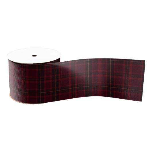 Elegant Burgundy Tartan グログランリボン (リール)