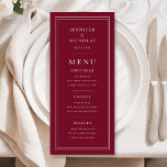 Elegant Burgundy Wedding メニュー<br><div class="desc">Elegant Burgundy Wedding Menu.</div>