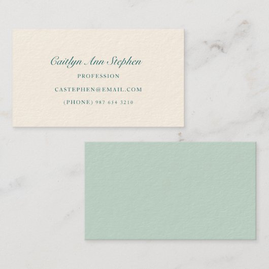 Elegant Business Card 名刺 (正面/裏面)