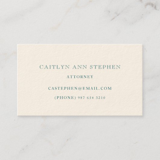 Elegant Business Card 名刺 (正面)