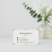 Elegant Business Card 名刺 (スタンド正面)