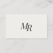Elegant Business Card 名刺 (裏面)