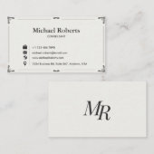 Elegant Business Card 名刺 (正面/裏面)