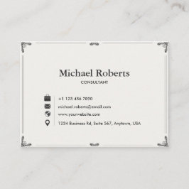 Elegant Business Card | Modern Design 3.5" × 2.5" 名刺