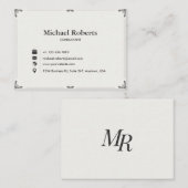 Elegant Business Card | Modern Design 3.5" × 2.5" 名刺 (正面/裏面)