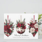 Elegant Business Corporate Christmas Holiday Card カード (スタンド正面)