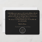 Elegant Business Corporate Christmas Holiday Card シーズンカード (裏面)