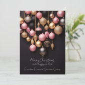 Elegant Business Corporate Christmas Holiday Card シーズンカード (スタンド正面)