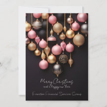 Elegant Business Corporate Christmas Holiday Card