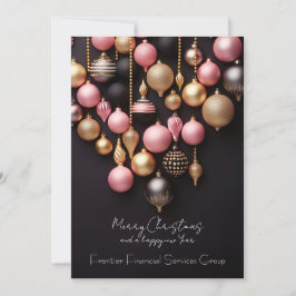 Elegant Business Corporate Christmas Holiday Card シーズンカード