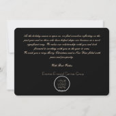 Elegant Business Corporate Christmas Holiday Card シーズンカード (裏面)
