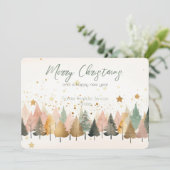 Elegant Business Corporate Christmas Holiday Card シーズンカード (スタンド正面)