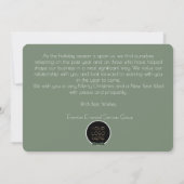 Elegant Business Corporate Christmas Holiday Card シーズンカード (裏面)