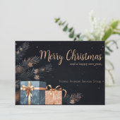 Elegant Business Corporate Christmas Holiday Card シーズンカード (スタンド正面)