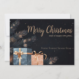 Elegant Business Corporate Christmas Holiday Card シーズンカード