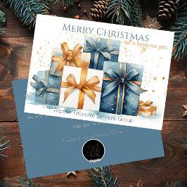 Elegant Business Corporate Christmas Holiday Card シーズンカード