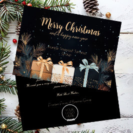 Elegant Business Corporate Christmas Holiday Card シーズンカード