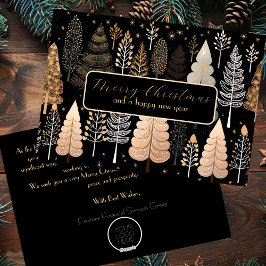 Elegant Business Corporate Christmas Holiday Card シーズンカード