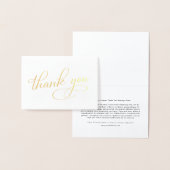 Elegant Business Corporate Thank You 箔カード (ディスプレー)