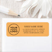 Elegant Business Logo Return Address ラベル (インサイチュ)
