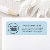 Elegant Business Logo Return Address ラベル (インサイチュ)
