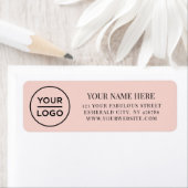 Elegant Business Logo Return Address ラベル (インサイチュ)