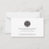 Elegant Business Logo Script Thank You ノートカード (裏面)