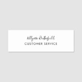 Elegant Business Modern Service Personnel 名札 (正面)