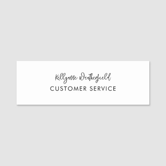 Elegant Business Modern Service Personnel 名札 (正面)