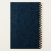 Elegant Business Monogram CHECKLIST Notebook ノートブック (裏面)