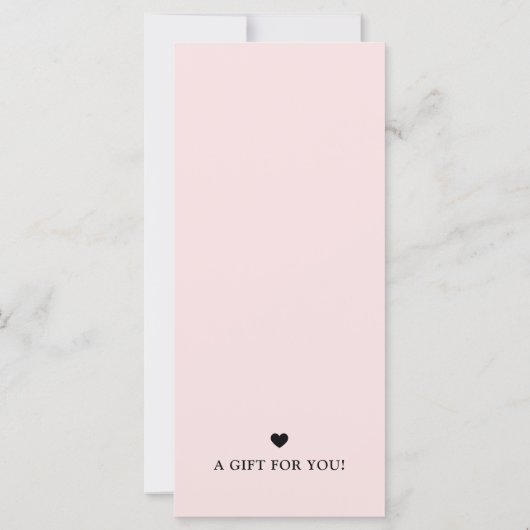 Elegant Business Personalized Gift Certificate (裏面)