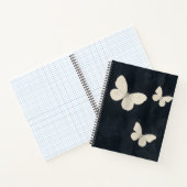 Elegant Butterflies Woven Spiral Notebook ノートブック (内部)