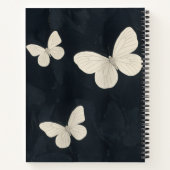 Elegant Butterflies Woven Spiral Notebook ノートブック (裏面)