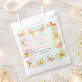 Elegant Butterfly Baby Girl 1st Birthday Favor Bag フェイバーバッグ