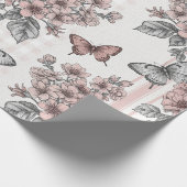 Elegant Butterfly Blossom (1) ラッピングペーパー (角)