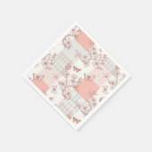 Elegant Butterfly Blossom (9) スタンダードカクテルナプキン (角)