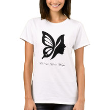 Elegant Butterfly & Face Silhouette Embrace Your W