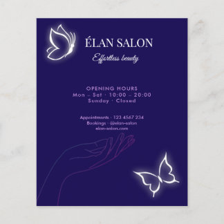 Elegant Butterfly Glow Chic Beauty Salon チラシ