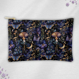 Elegant Butterfly Moths Floral Pattern アクセサリーポーチ