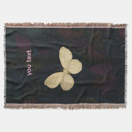 Elegant Butterfly Throw Blanket スローブランケット