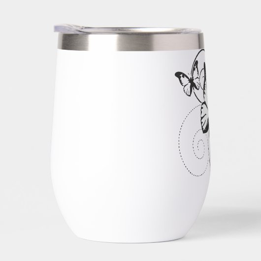 “Elegant Butterfly Water bottle** (右面)