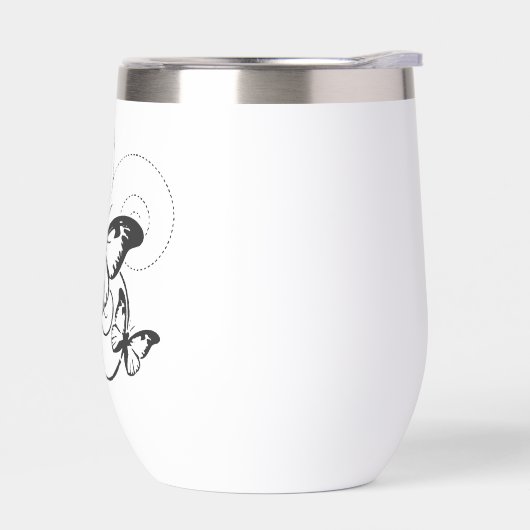 “Elegant Butterfly Water bottle** (左面)