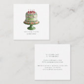 Elegant Cake Bakery  スクエア名刺 (正面/裏面)