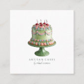 Elegant Cake Bakery  スクエア名刺 (正面)