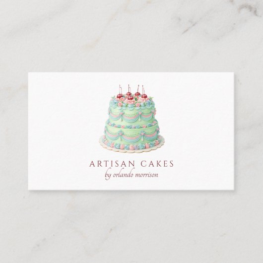 Elegant Cake Bakery  名刺 (正面)