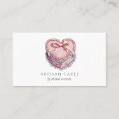 Elegant Cake Bakery Heart Cake 名刺 (正面)