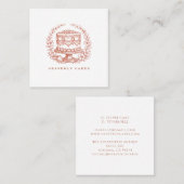Elegant Cake Bakery Logo スクエア名刺 (正面/裏面)