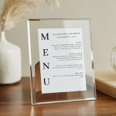 Elegant Calligraphy Classic Wedding Bar Menu アクリルサイン